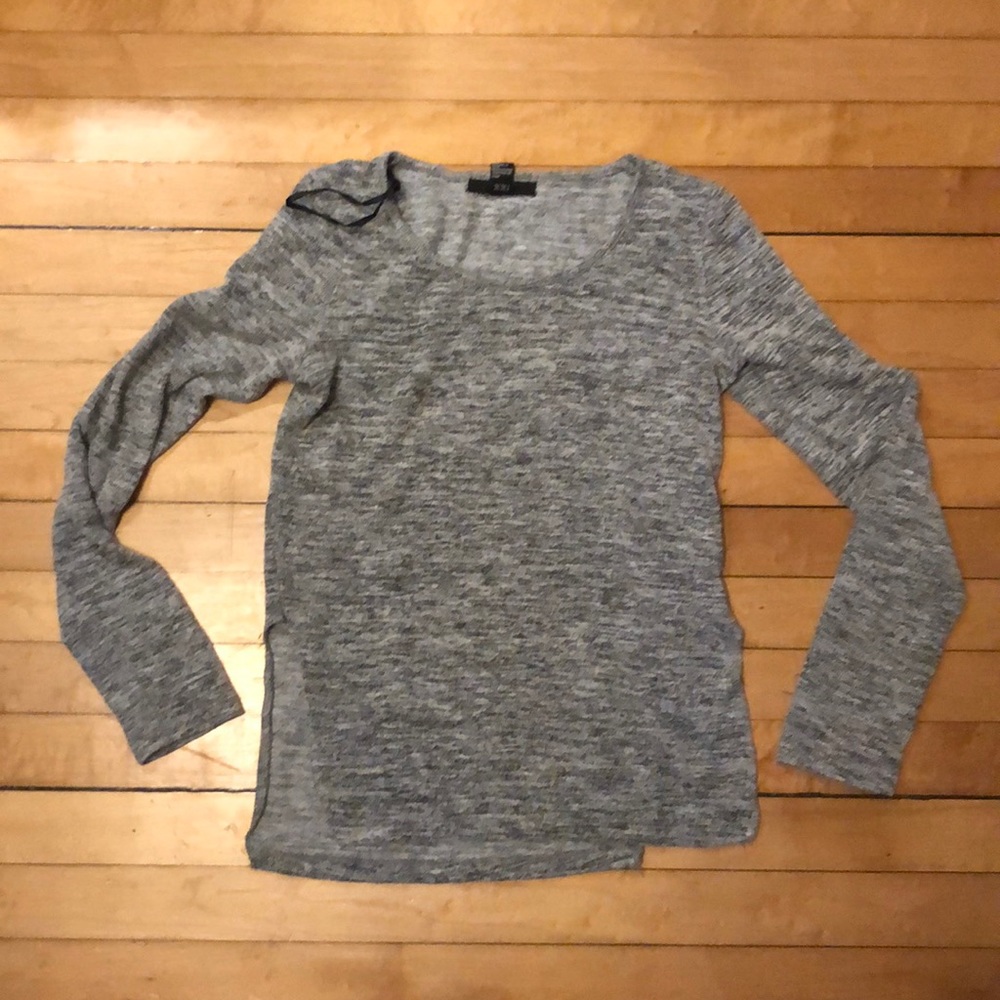 Grey side slit forever 21 sweater